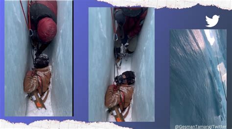 Sherpa, who had fallen into deep crevasse during Mount Everest summit, rescued. Watch | Trending ...