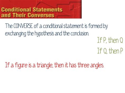 Conditional Statement Geometry Definition