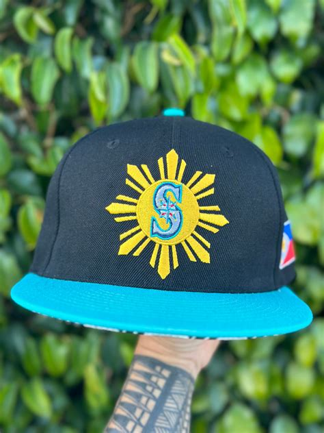 “seattle Mariners” Filipino Heritage Night Snap Back Hat Filasian Grocery