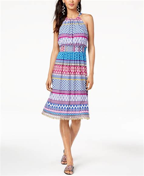 Trina Turk Smocked Waist Brooke Halter Dress Macys