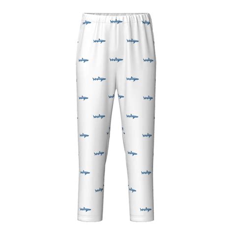 Fuzoiu Party Shark Cute Print Teenagers Pajama Pants Lounge Pants With