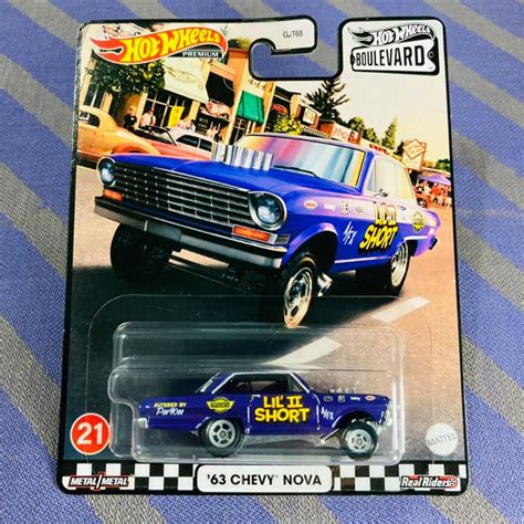 Hot Wheels 63 Chevy Nova From Set Boulevard Premium Car Culture Bell Gasser Shopee Malaysia