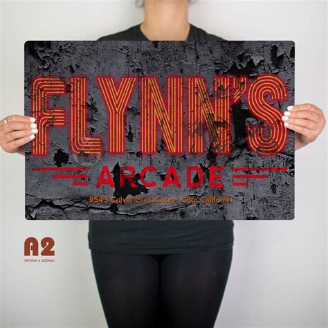 Flynns Arcade Metal Sign - Etsy