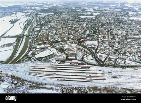 Rail Tracks Snow Aerial Hi Res Stock Photography And Images Alamy