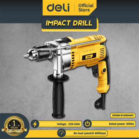 Deli Mesin Bor Listrik Impact Drill Listrik Tenaga Besar EDL CZ13 E3 G