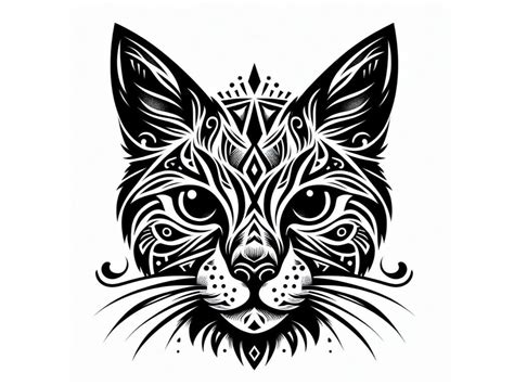 Bundle of Animal tribal face cat By dianaxstoyanova | TheHungryJPEG