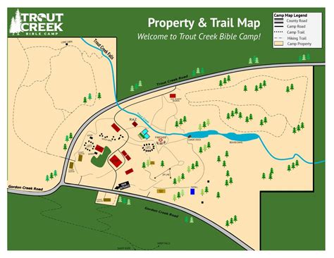 Camp Map Trout Creek Bible Camp