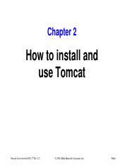 Chapter 2 Slides Pdf Chapter 2 How To Install And Use Tomcat Murach S