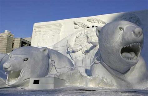 Showy, Snowy Art - Amazing Snow Sculptures!