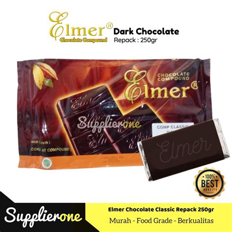 Jual Elmer Compound Dark Chocolate Repack 250 GR Elmer Compound