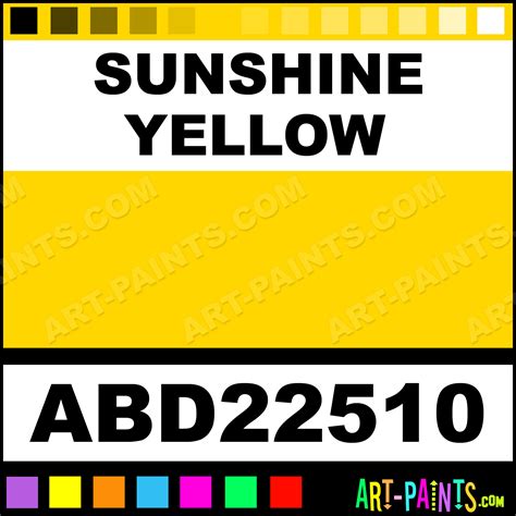 Sunshine Yellow Adirondack Acrylic Paints Abd22510 Sunshine Yellow