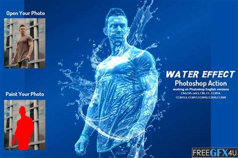 Creativemarket Water Effect Photoshop Action Freegfx U