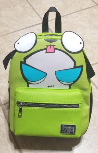 Bioworld Nickelodeon Invader Zim As Gir Figural Mini Backpack Ebay