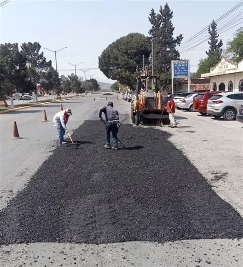 Rehabilitan más de 20 mil metros cuadrados de pavimento en Ramos Arizpe