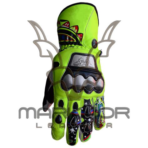 Rossi Motorbike Racing Leather Gloves 2009 Markhor Leather