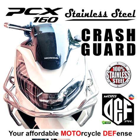 HONDA PCX 160 CRASH GUARD STAINLESS STEEL MOTORCYCLE ARMOR CRASHGUARD 304 STAINLESS STEEL ...