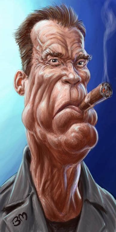 Arnold Schwarzenegger Caricature Caricature Artist Funny Caricatures