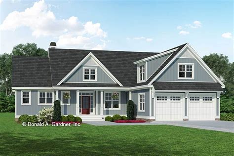 Bed Craftsman Plan With Bonus Room Gdn Architectural