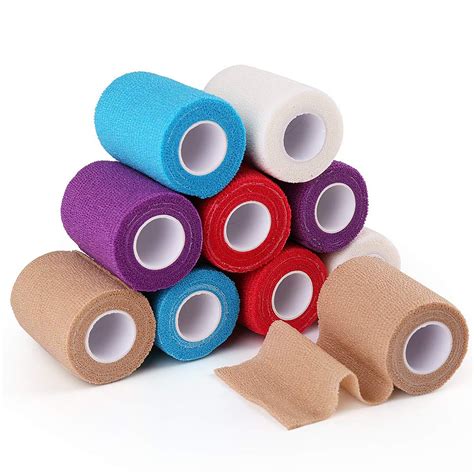 Lotfancy Self Adhesive Bandage Wrap In X Yards Cohesive Bandage