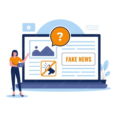 Premium Vector Fake News Illustration Concept Illustration For