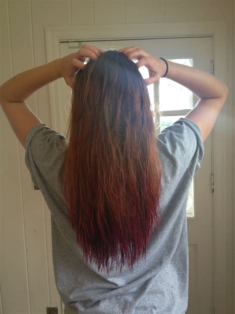 Dip Dye With Black Cherry Kool Aid Sorta Ombre So Cute Kool Aid