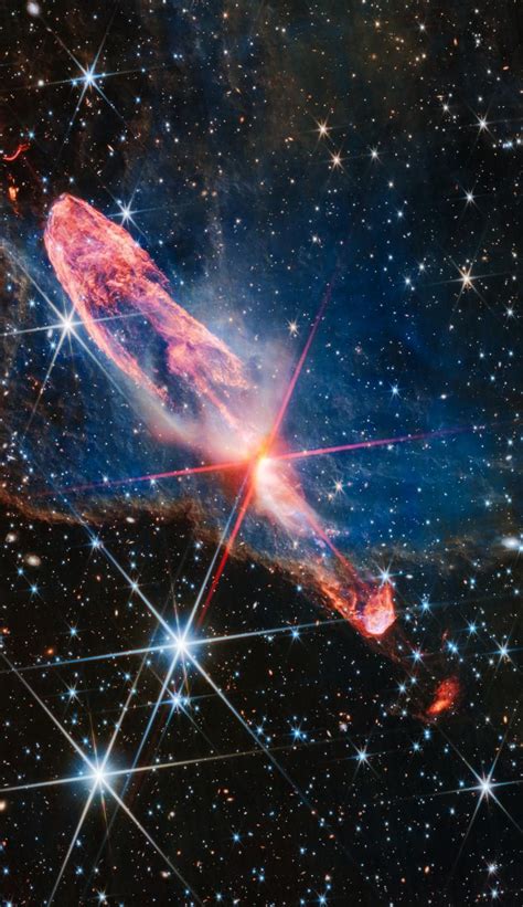 NASA’s James Webb Space Telescope has captured a tightly bound pair of actively forming stars ...