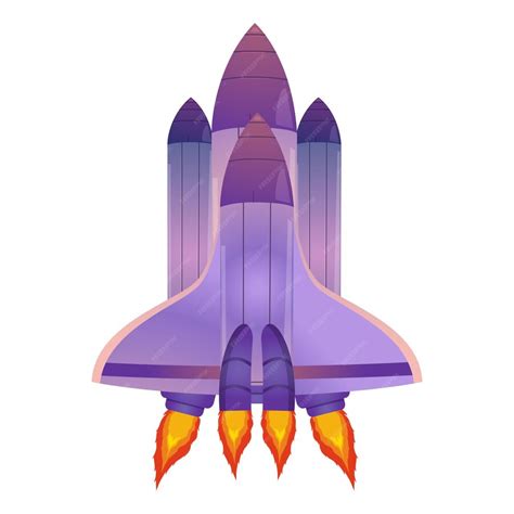 Premium Vector Cartoon Rocket Space Ship Take Off Isolated Vector Illustration