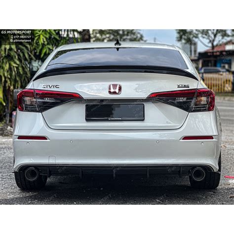 Honda Civic FE Rear Diffuser Rear Lips Shopee Malaysia