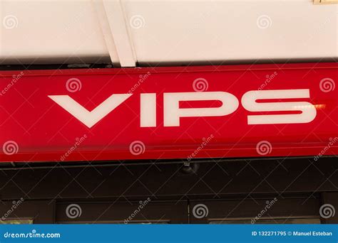 Vips Logo on Vips Restaurant Editorial Image - Image of design, facade ...