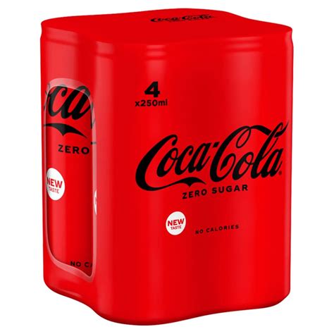 Zero Coke Soft drink Blik 4 x 250 ml Carrefour België