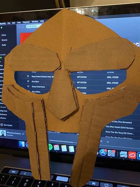 I Made Dooms Mask Out Of Cardboard R Mfdoom