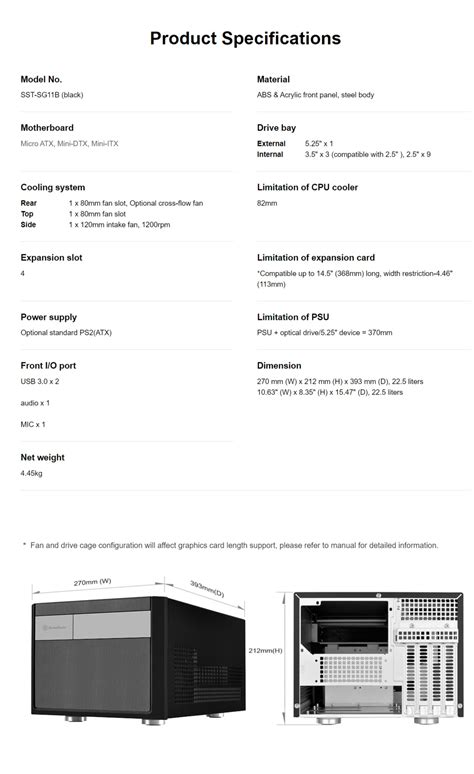 silverstone sugo series sg black case bpc technology