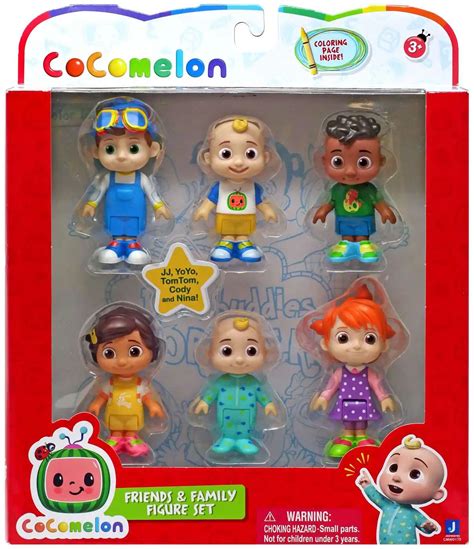 CoComelon Friends Family Mini Figure 6-Pack Jazwares - ToyWiz