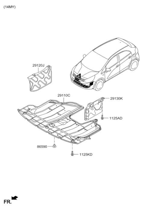 W Genuine Kia Panel Side Cover Rh