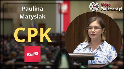 Paulina Matysiak Informacja bieżąca ws CPK YouTube