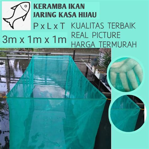 Jual Ri Hapa Jaring Keramba Ikan Ukuran M X M X M Jaring Kasa