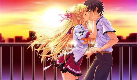 Anime Girl Boy Kissing Anime Girl And Boy Hd Wallpaper Pxfuel