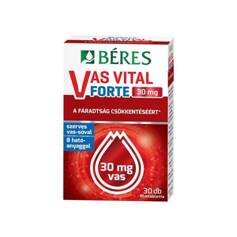 BÉRES Vas Vital FORTE 30mg filmtabletta 30db