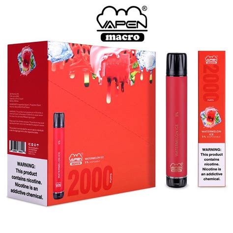 Vapen Macro 2000 Puffs Vape Pen Desechables Cigarettes Fruit Flavor