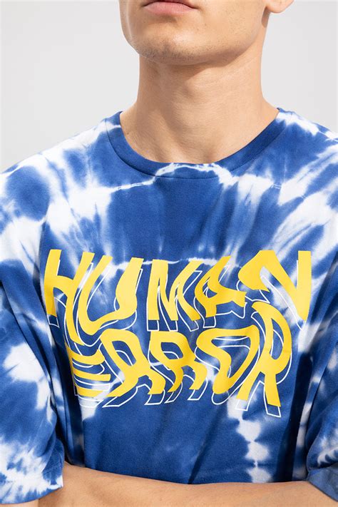 Buy Mens Human Error Blue Tie Dye Oversized T Shirt Online Snitch