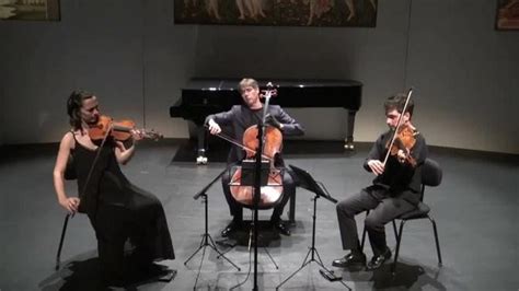 The Trio Miroir Plays Schubert String Trio B Flat Major D 471 Videos