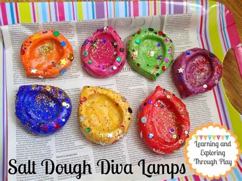 Salt Dough Diva Lamps | Diwali craft, Diwali for kids, Diwali activities