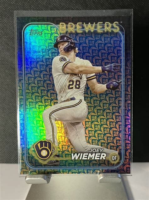 Topps Series Joey Wiemer Easter Holiday Foil Brewers Ebay