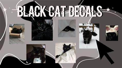 Black Cat Decal Ids Roblox Bloxburg Youtube