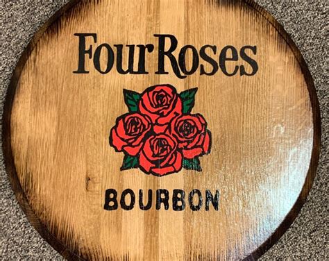 Four Roses Bourbon Barrel Head Etsy