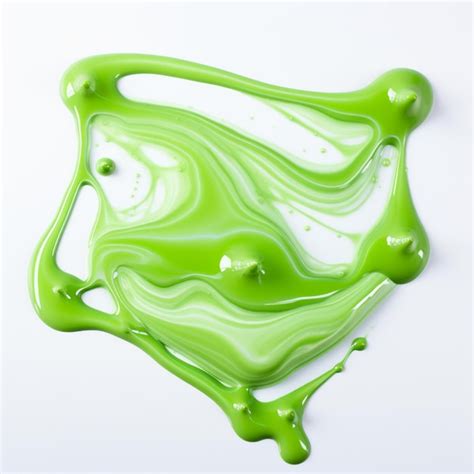 Premium Photo Green Splash Slime Gooey Green