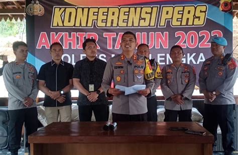 Rilis Akhir Tahun 2022 Polres Majalengka Berhasil Menyelesaikan 405