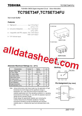 Tc Set Fu Datasheet Pdf Toshiba Semiconductor