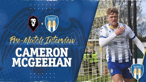 Interview Cam McGeehan Pre Salford City YouTube