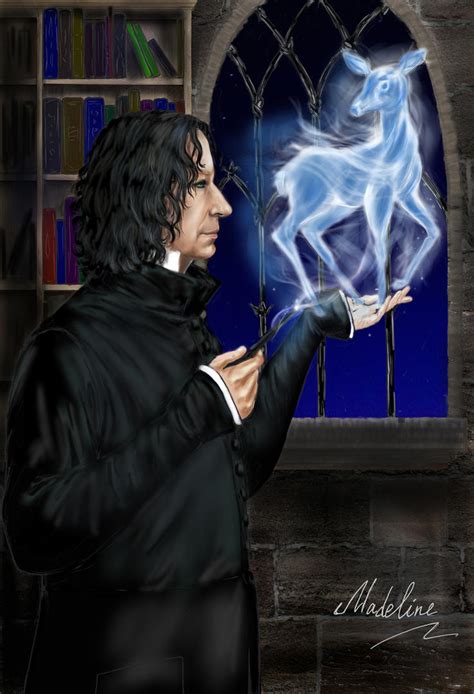 Snape with patronus by MadelineSlytherin on DeviantArt